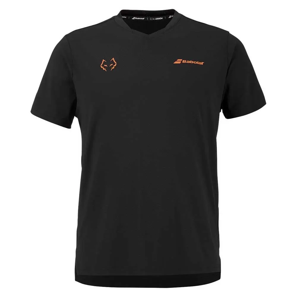 Crew Neck Lebron Short Sleeve T-shirt Black / Black S - Babolat - FashionsVida