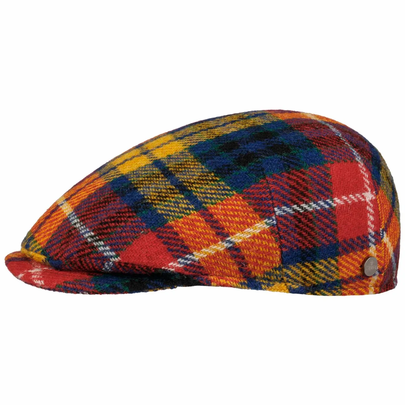 Capri Colour Harris Tweed Flat Cap by - mixed colours - Size: 57 cm - Lierys - FashionsVida