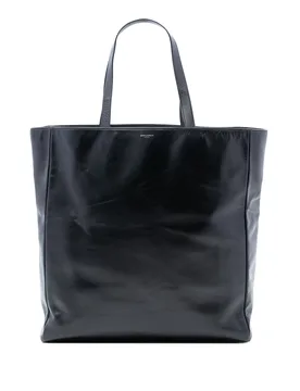 Leather Reversible North South Shopper Tote - Saint Laurent - FashionsVida