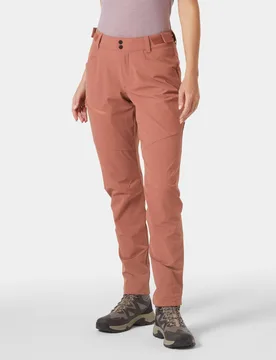 Women's Blaze Softshell Trousers Pink M - Dark Cedar Pink - Female - Helly Hansen - FashionsVida