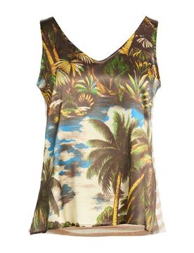 Top Mujer Beige 40,42 Mujer