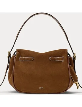 Bolso de mano Satchel mini en ante - Polo Ralph Lauren - FashionsVida
