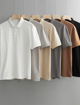 Light Luxury Cotton Polo Shirt Men's Summer Thin Casual Lapel Short Sleeve Men's Shirt Trendy Half Sleeve Slim T-shirt - Aliexpress - FashionsVida