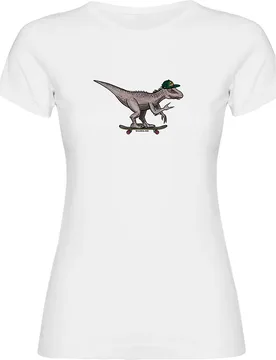 T-shirt à Manches Courtes Dino Skate White L - Kruskis - FashionsVida