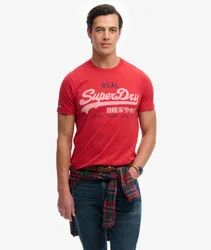 Superdry Herren Vintage Logo Classic T-shirt Red - Größe: S