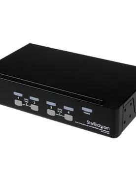 Commutateur Kvm 4 Ports Usb 2.0 Pour Rack 1u Black One Size unisex - StarTech - FashionsVida