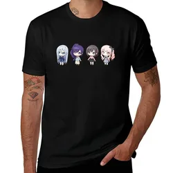 Nightcord at 25:00 Chibis T-Shirt Basic Plain Short Sleeve Crew Neck Tee T-Shirt