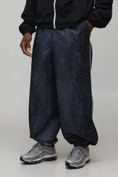 Herren Parachute Fit Schlangenmuster Nylon Hose Snake Größe Medium
