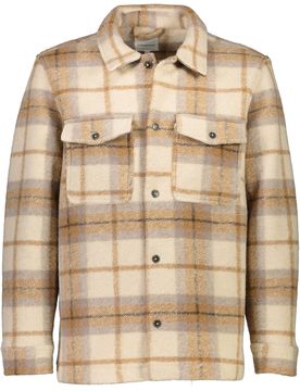 XL Bonded checked overshirt male
