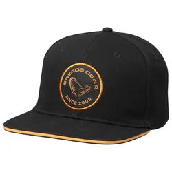 Badge Flatbill Cap Black / Orange One Size Men,Women