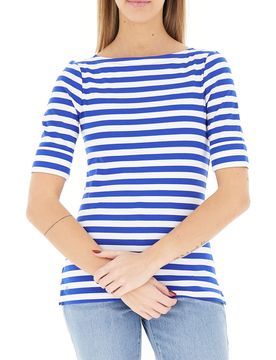 T-shirt a righe LAUREN BLU S