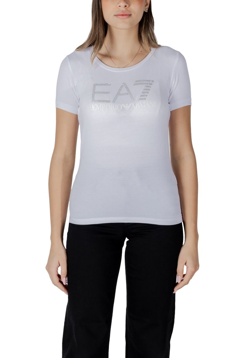 Ea7 T-Shirt Weiß 483685