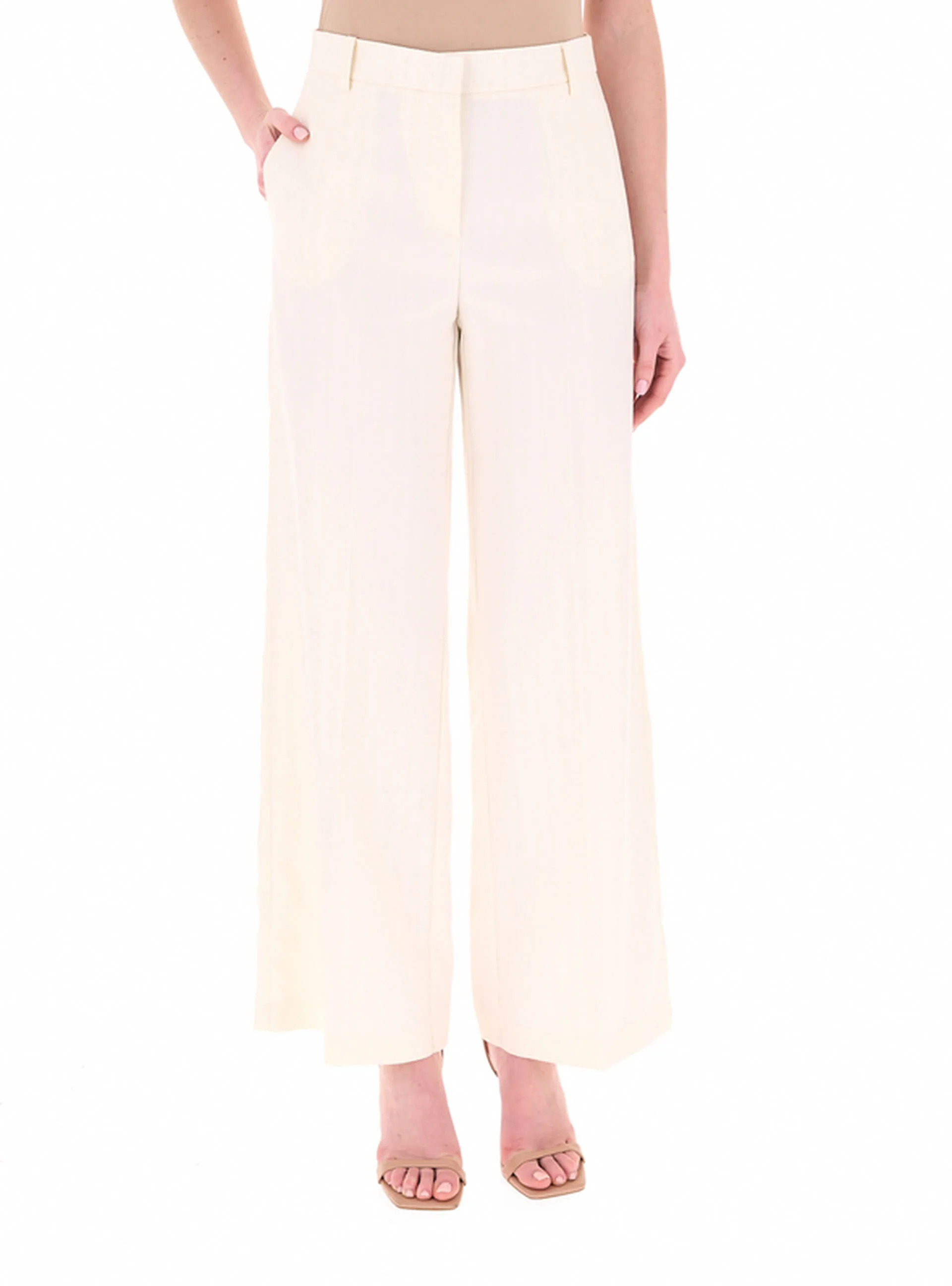 Pantalone wide leg CREMA 44 - Patrizia pepe - FashionsVida