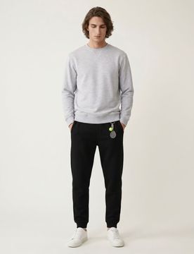 Pantaloni da tuta regular fit - nero