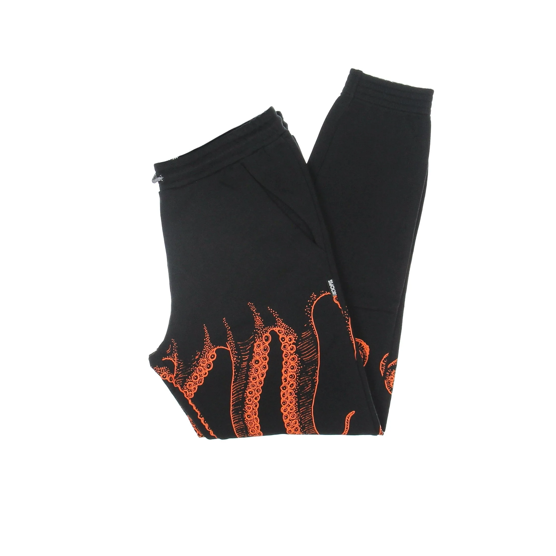 Pantalone Tuta Leggero Uomo Outline Sweatpants Black - Octopus - FashionsVida