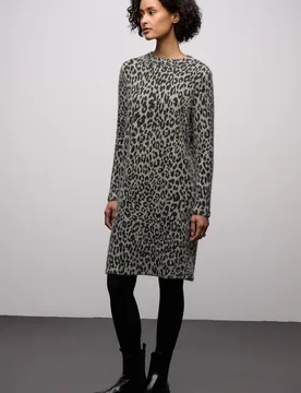 Gemustertes T-Shirtkleid female Beige - Street One - FashionsVida