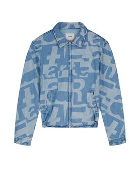 Giubbotto Jeans Uomo Denim Allover Jacket Raw Denim