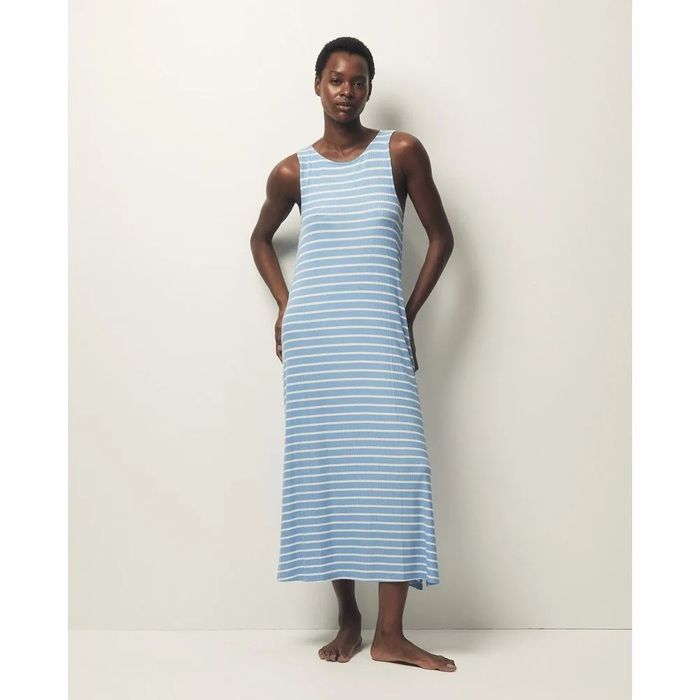 Sfera - Vestido largo canalé - Sfera - FashionsVida