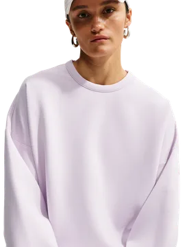 Impossiblysoft Dri-fit Oversized Crew Damen Sweatshirts - Lila - Größe 36 - Baumwoll-Jersey Purple 36 - Nike - FashionsVida