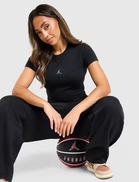 Womens Chrome Slim T-Shirt - Nero, nero nero Donna taglia S - Jordan - FashionsVida