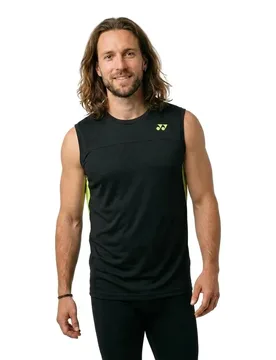 Yonex Sleeveless T-shirt Black S - Yonex - FashionsVida
