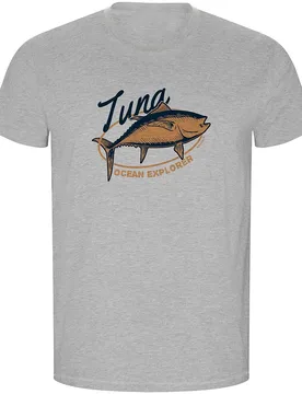 Ocean Explorer Eco Short Sleeve T-shirt Heather Grey M Men,Women - Kruskis - FashionsVida