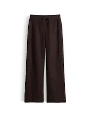 Pantalón de lino Wide Leg MILENI RESORT marrón 36