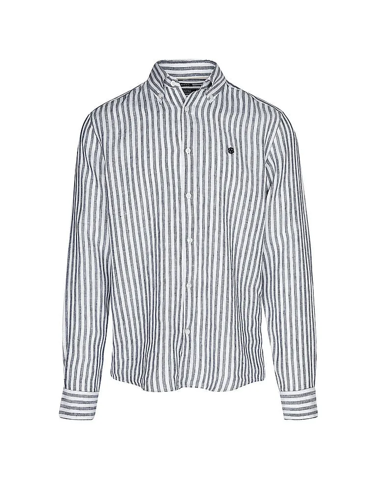 Leinenhemd H-LIAM dunkelblau XXL herren - BOSS - FashionsVida