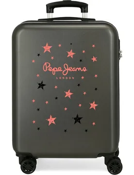 Maleta de cabina Denim Star rígida con capacidad de 35L - Pepe Jeans - FashionsVida