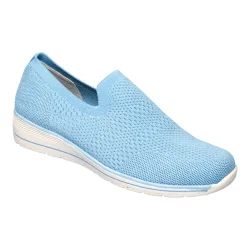 Slipper mit Keilabsatz „Federleicht“ 39 blau