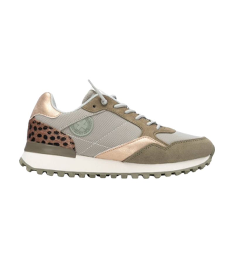 Para mujer. 14416103-KAKI Zapatillas 144161 (37), Plano, Cordones, Casual