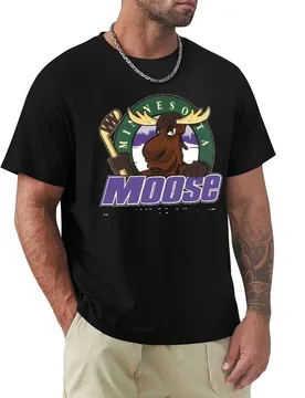 Minnesota Moose Hockey T-Shirt T-Shirt blanks tees cotton man t-shirts vintage t shirt men - Aliexpress - FashionsVida