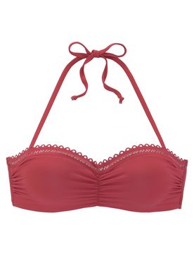 S.Oliver Top de bikini rojo sangre