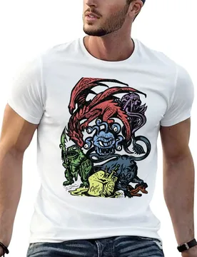 Fantasy Creatures - (light) T-Shirt man t shirts for men man t shirt heavy cotton anime t shirts for man T-shirt - Aliexpress - FashionsVida