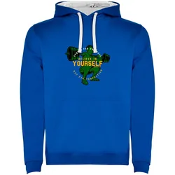 Sweat à Capuche Believe Bicolor Royal Blue / White M