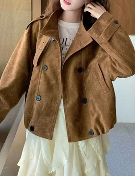 Retro Trench Coat Women's 2025 Autumn New Fashion Casual Loose Jacket Top - Aliexpress - FashionsVida