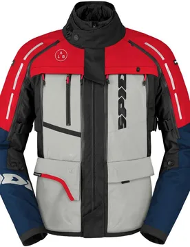 Giacche Moto Tessuto 4 SEASON V3 Blu Ghiaccio Rosso taglia M - Spidi - FashionsVida