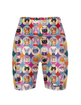 Womens Cat Lap Fitted Shorts - - Size: S - happystride - FashionsVida