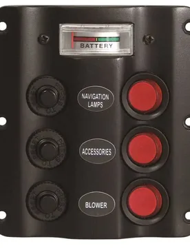 Electric Panel With Voltmeter Black One Size unisex - A.a.a. - FashionsVida
