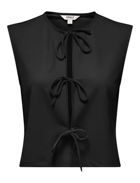 ONSAKURA S SHORT TIE TOP WVN femae - L - FashionsVida