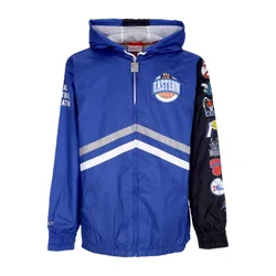 Giacca a Vento Uomo Nba Undeniable Full Zip Windbreaker Hardwood Classics Team East Royal