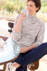 Women's Chenille Tunic Jumper in Grey Size: 24 - Grey - Size: 24