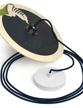 Cables Lampe Suspendue Avec Ampoule Ufo Chiara Fucà Brown / Black One Size