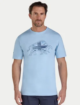 Union Jack Bull Mens T-Shirt - Raging Bull - FashionsVida