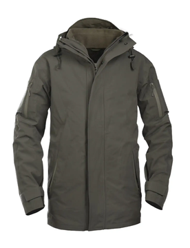 Regenjacke Nässeschutz mit Fleecejacke Gen. II - Schwarz / XXL Herren Schwarz adult Herren