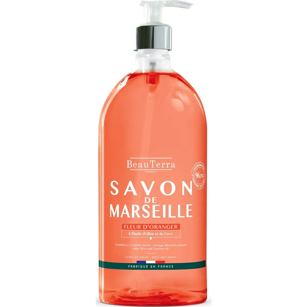 Jabón Marsella Flor de Naranjo 1 l - Beauterra - FashionsVida