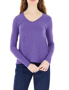 T-shirt maniche lunghe VIOLA M