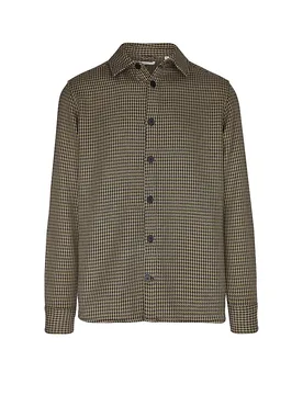 Overshirt marrón S - Knowledge Cotton Apparel - FashionsVida