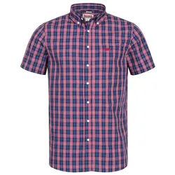 Camicia A Maniche Corte Brixworth Red / White / Dark Blue XL