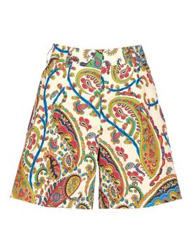 Etro Pantaloncini stampati bianchi